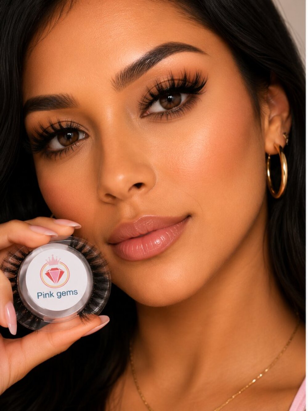 Pink Gems Eye Candy Faux Mink Lashes | Soft Natural Glam | Reusable Up to 5Wears
